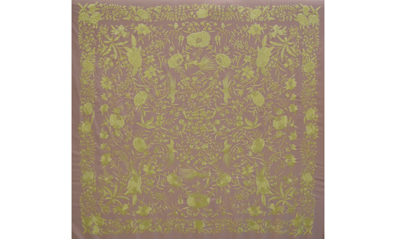 Mantón crespón mano 145cm