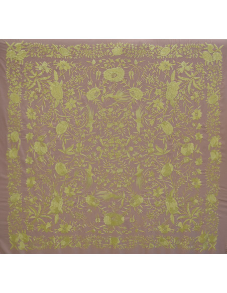 Mantón crespón mano 145cm