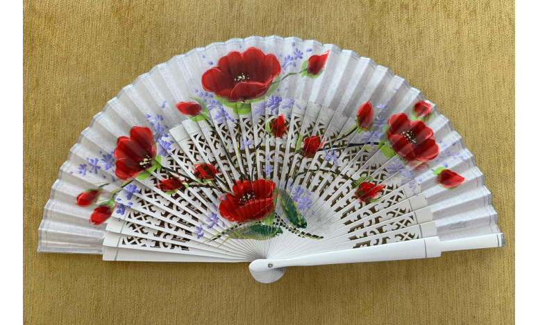Abanico amapolas