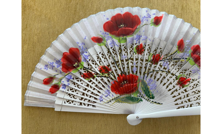 Abanico amapolas