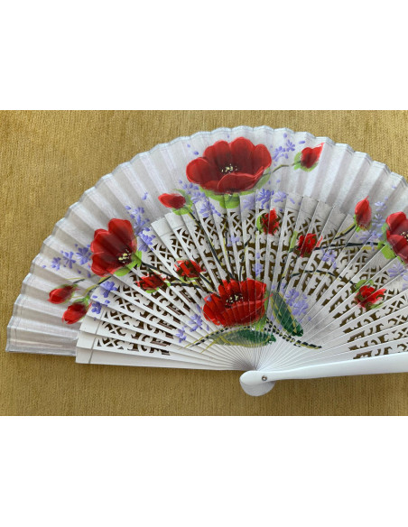 Abanico amapolas
