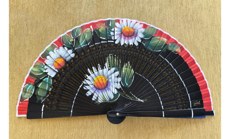 Abanico bolso margaritas
