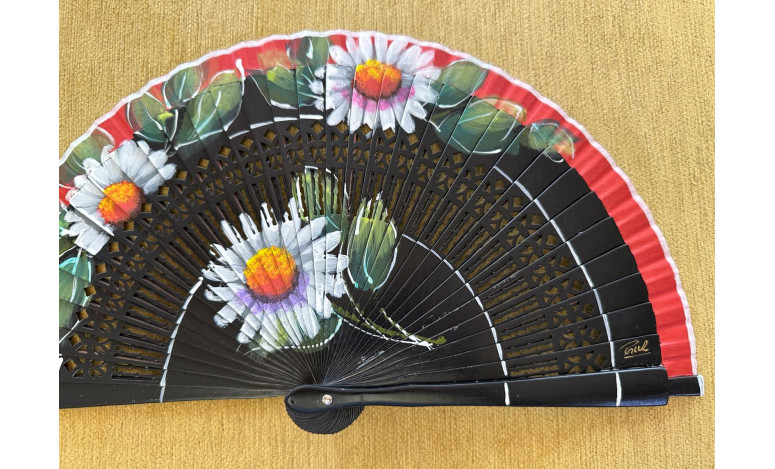 Abanico bolso margaritas
