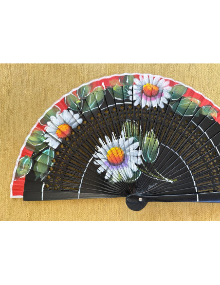Abanico bolso margaritas
