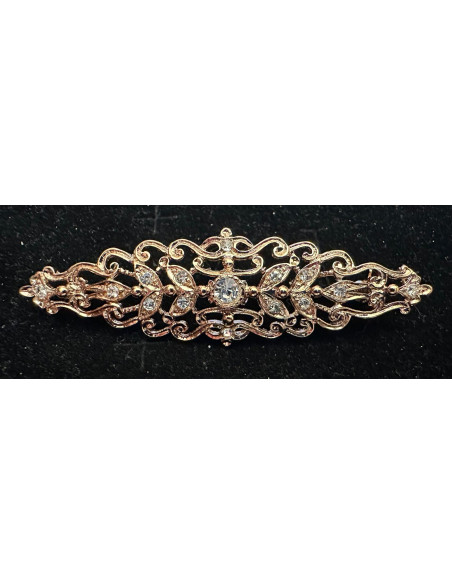 Broche mantilla rodio