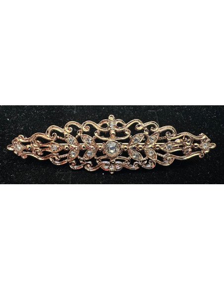 Broche mantilla rodio