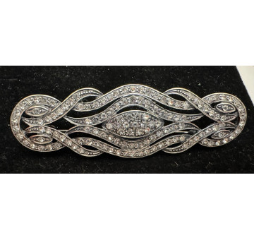 Broche mantilla rodio