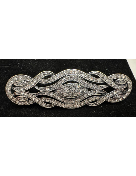 Broche mantilla rodio