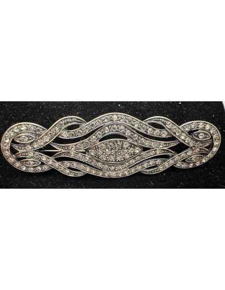 Broche mantilla rodio