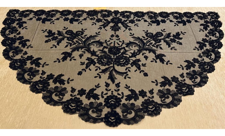 Mantilla media luna 80*150