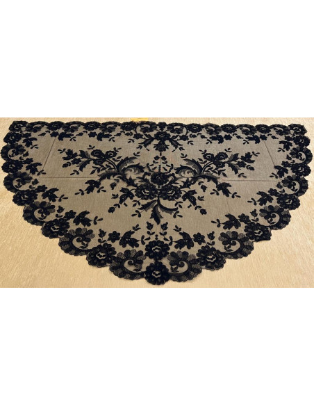 Mantilla media luna 80*150