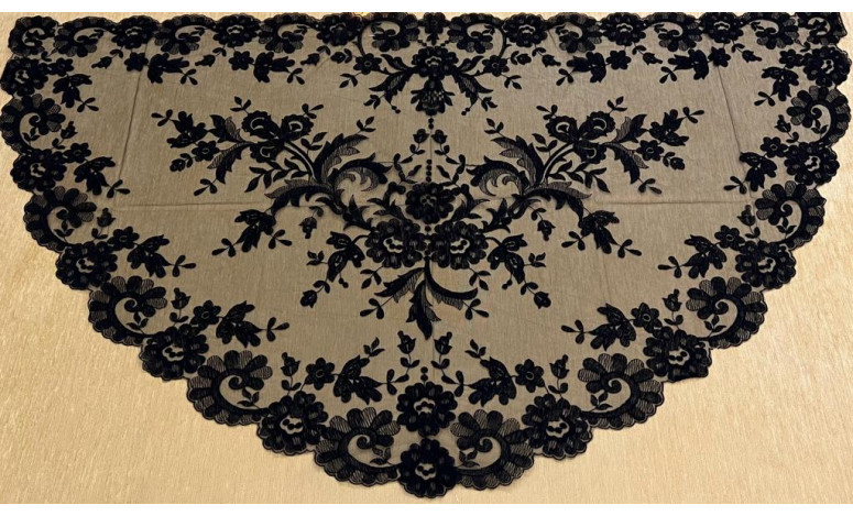 Mantilla media luna 80*150