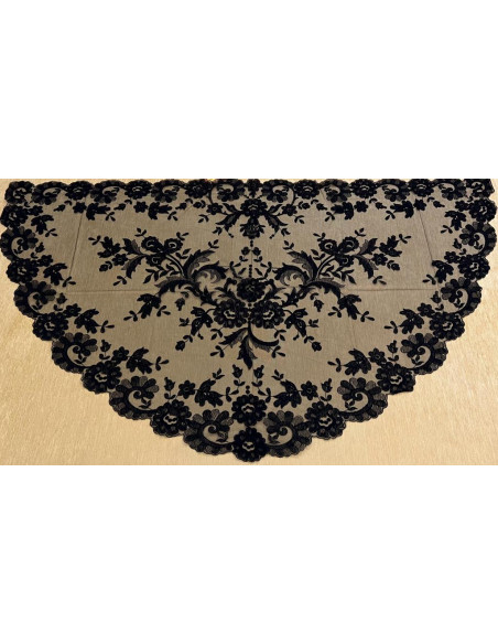 Mantilla media luna 80*150