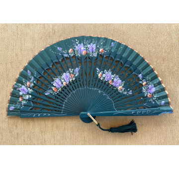 Abanico bolso flores 2