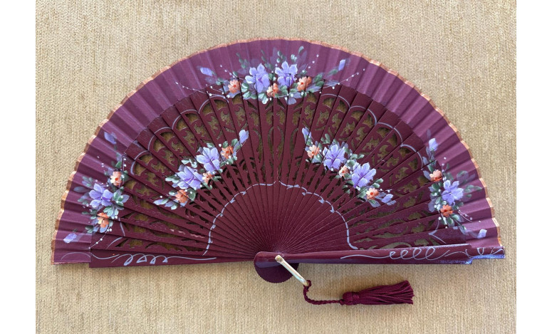 Abanico bolso flores