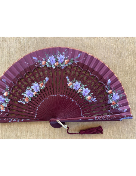 Abanico bolso flores