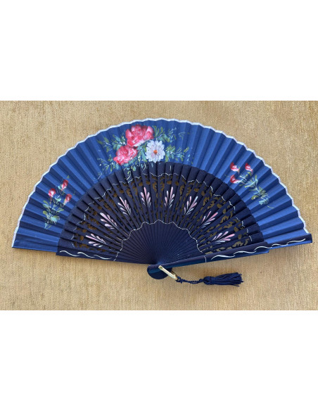 Abanico bolso flores