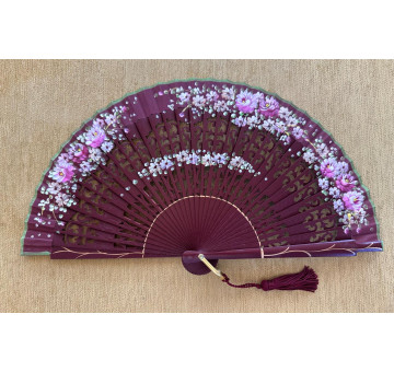 Abanico bolso flores 2