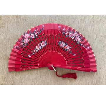 Abanico bolso flores 2