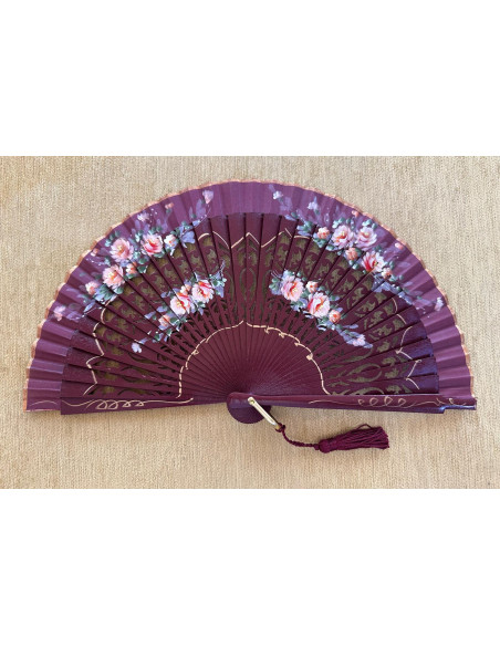 Abanico bolso flores