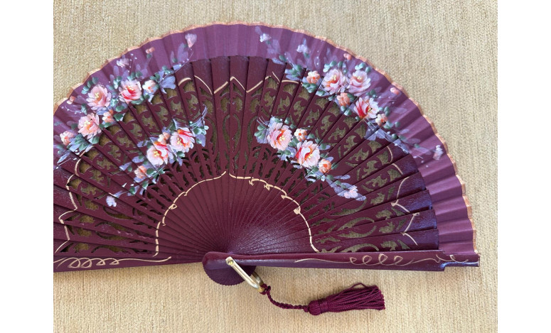 Abanico bolso flores