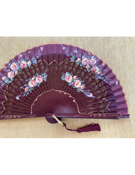 Abanico bolso flores