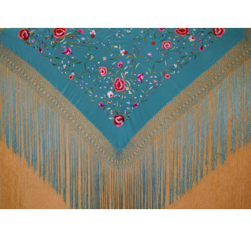 Mantón mano seda 115cm 2