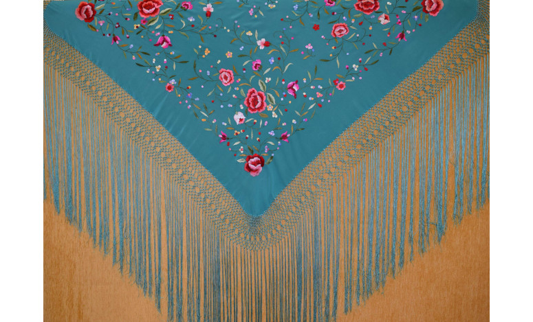 Mantón mano seda 115cm