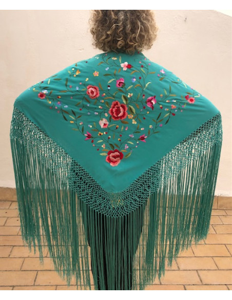 Mantón mano seda 115cm