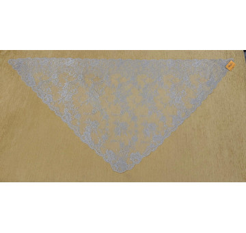 Mantilla triangular plata 90*190 2