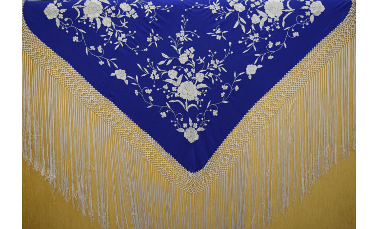 Mantón mano seda 115cm