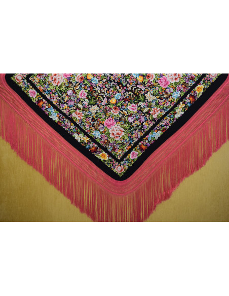 Mantón mano seda 130cm