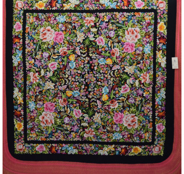 Mantón mano seda 130cm 2