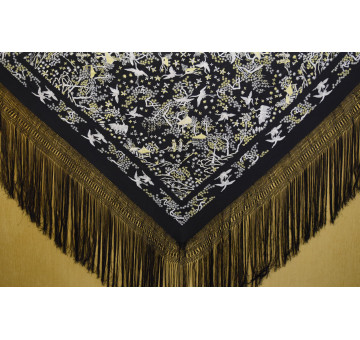 Mantón mano chinesco 140cm