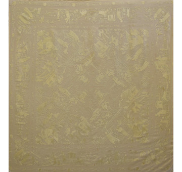 Mantón mano seda chinesco 130cm 2