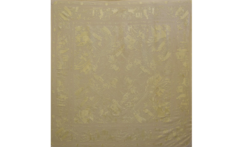Mantón mano seda chinesco 130cm