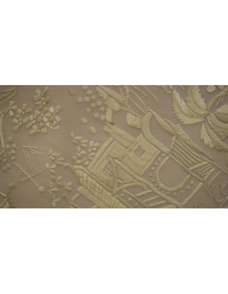 Mantón mano seda chinesco 130cm