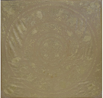 Mantón mano seda chinesco circular 135cm 2