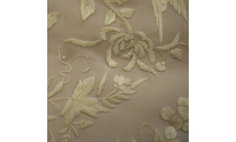 Mantón mano seda chinesco circular 135cm