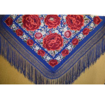 Mantón mano seda 140cm 2