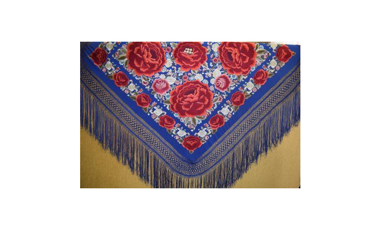 Mantón mano seda 140cm