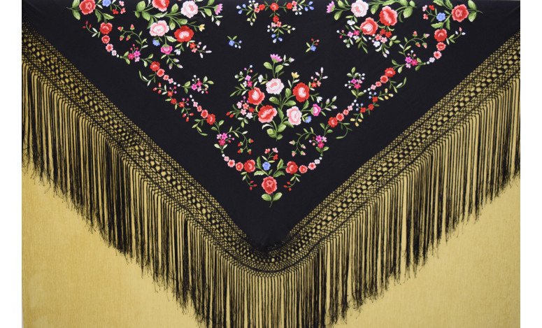 Mantón mano seda 140cm