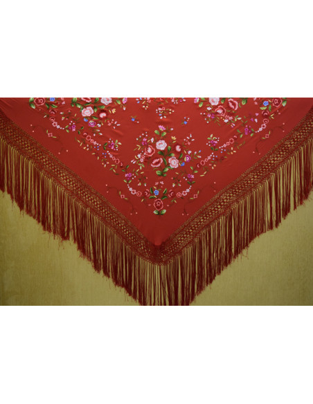 Mantón mano seda 140cm
