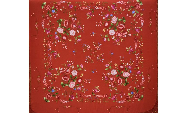 Mantón mano seda 140cm