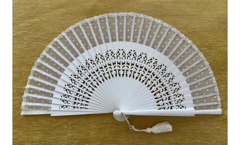 Abanico novia plumeti