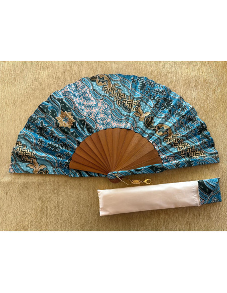 Abanico batik seda