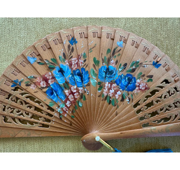 Abanico baraja mini flores 2