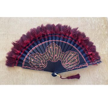 Abanico plumas