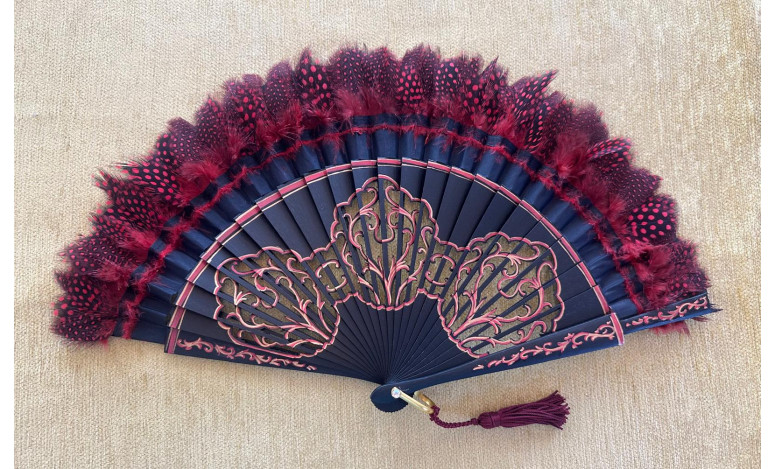 Abanico plumas