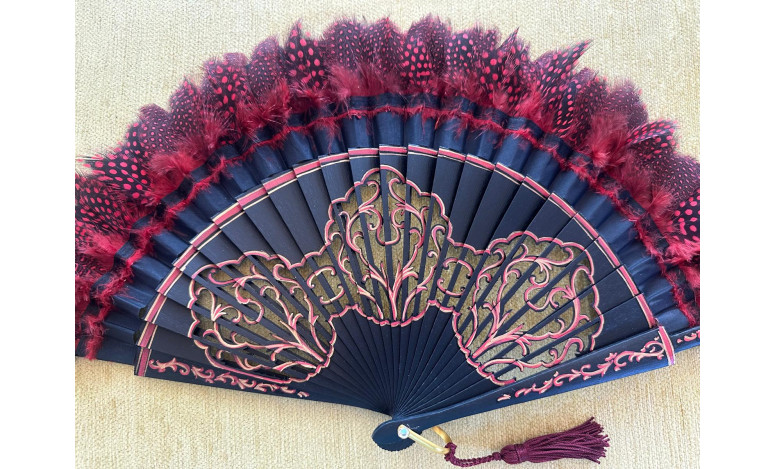 Abanico plumas